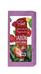 JABON ARTESANAL ANTIOXIDANTE / REGENERADOR  100g  Frutos Rojos