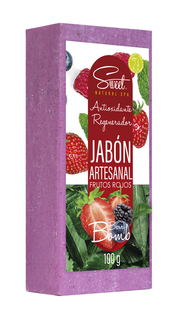 
                  
                    JABON ARTESANAL ANTIOXIDANTE / REGENERADOR  100g  Frutos Rojos
                  
                