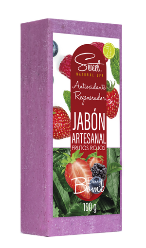 
                  
                    JABON ARTESANAL ANTIOXIDANTE / REGENERADOR  100g  Frutos Rojos
                  
                