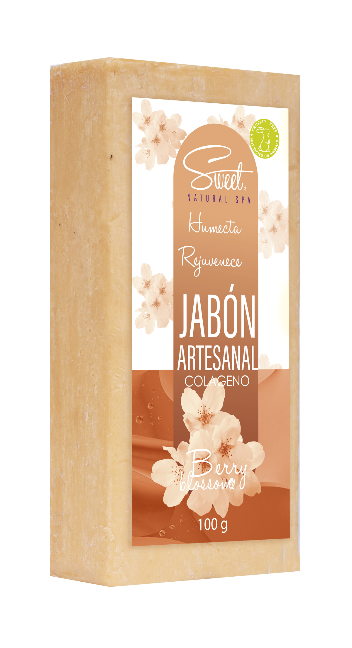 JABON ARTESANAL HUMECTANTE / REJUVENECE  100g  Colageno