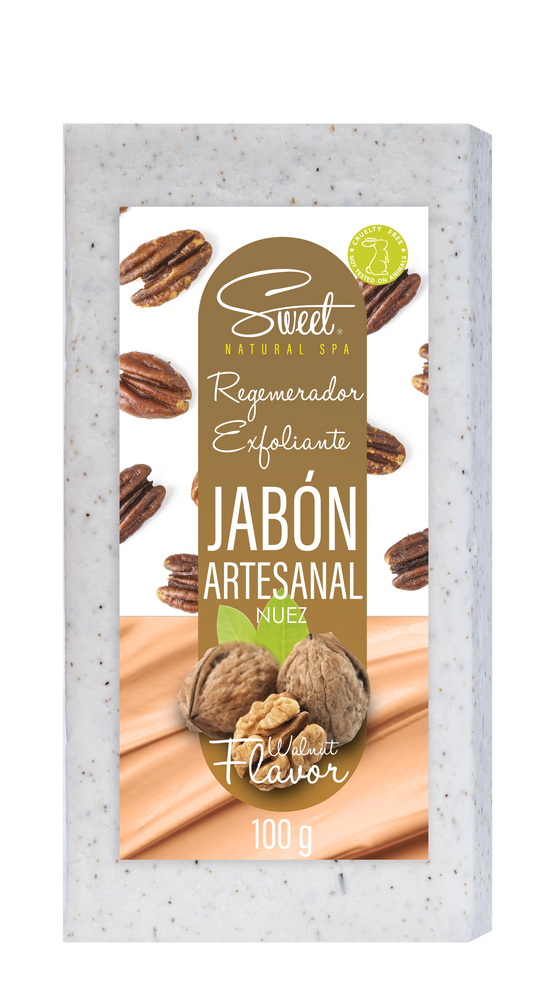 
                  
                    JABON ARTESANAL REGENERADOR / "EXFOLIANTE"  100g  Nuez
                  
                