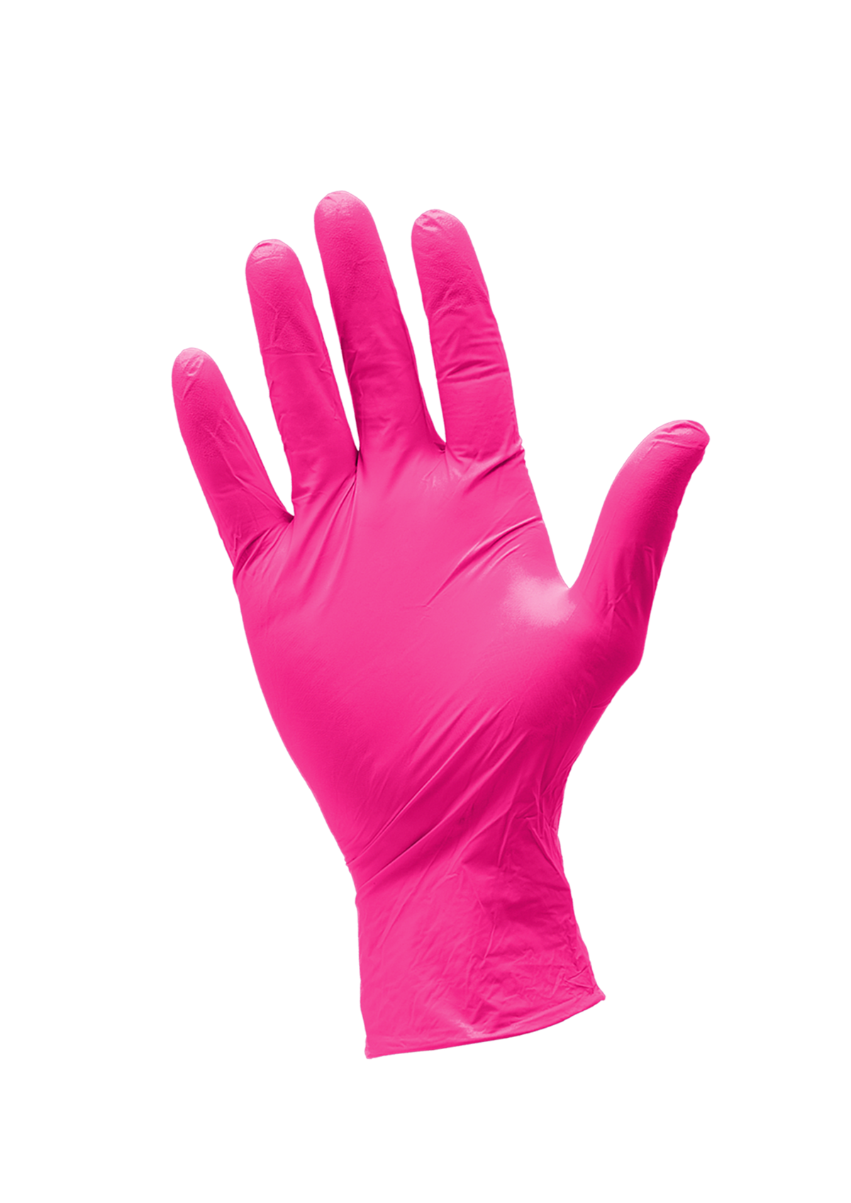GUANTES DE NITRILO ROSA  M mediano 100pz