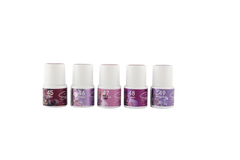 GEL 1 PASO COLECCIÓN GRAPE PURPLE (colores morados) 5pz 10ml c/u