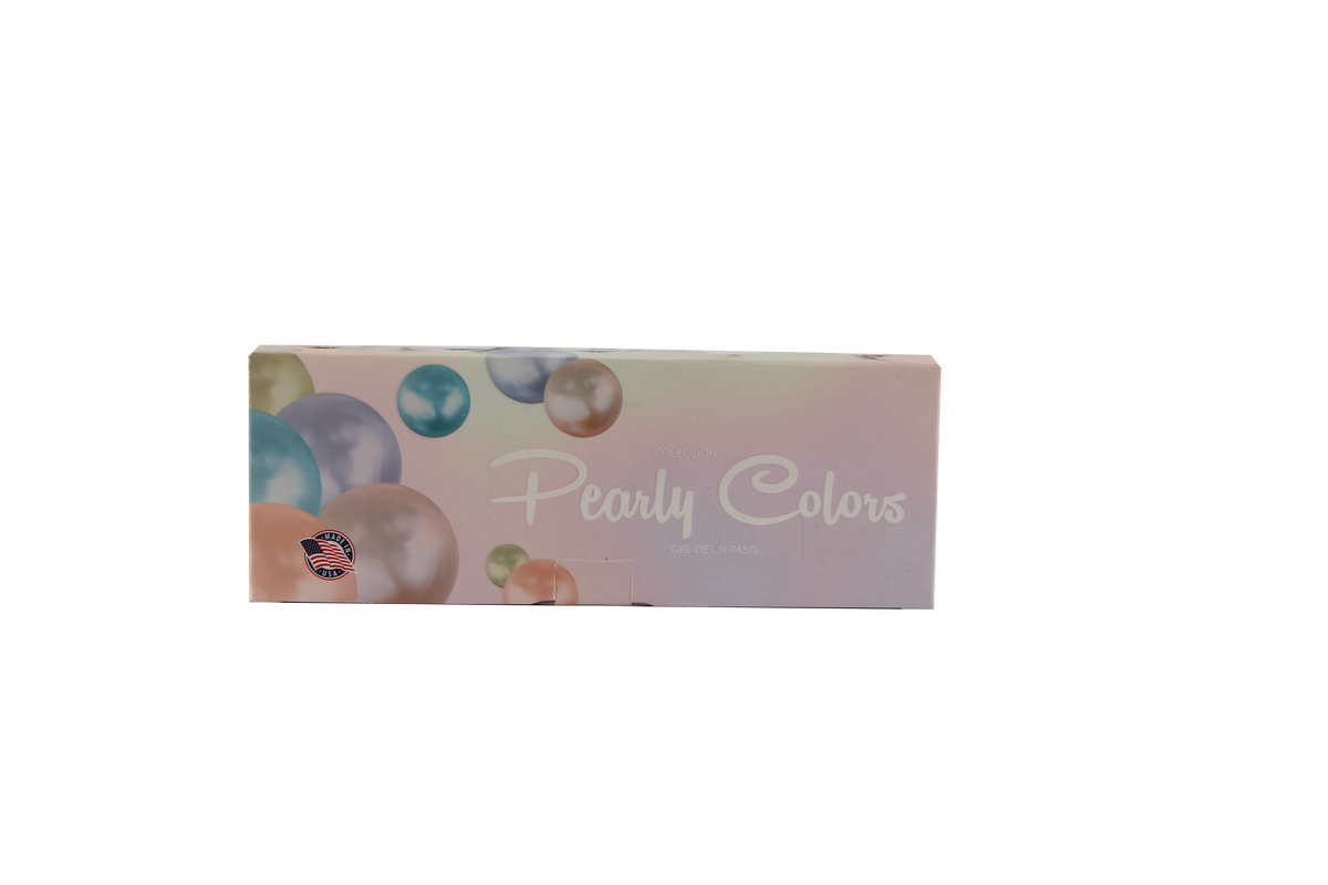 GEL 1 PASO COLECCIÓN PEARLY COLORS (colores aperlados) 5pz 10ml c/u