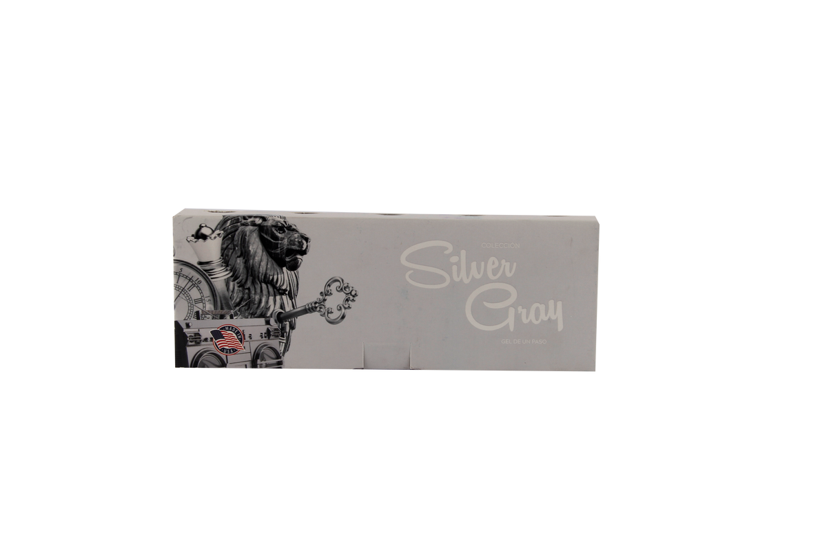 GEL 1 PASO COLECCIÓN SILVER GRAY (colores grises) 5pz 10ml c/u