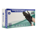 GUANTES DE NITRILO NEGRO M mediano 100pz