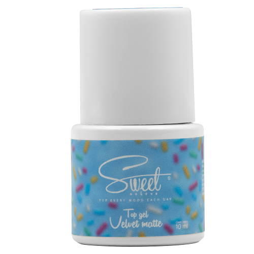 SWEET COLORS TOP GEL VELVET MATTE 10ml