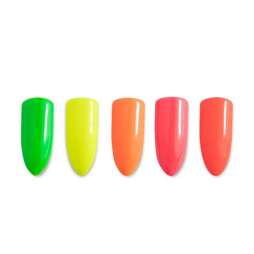 SWEET COLORS GEL 1 PASO COLECCIÓN PARTY NEON (colores neón) 5pz 10ml c/u