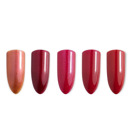 SWEET COLORS GEL 1 PASO COLECCIÓN PASSION RED (colores rojos) 5pz 10ml c/u